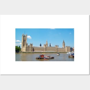 The Palace of Westminster and Big Ben, London, UK Posters and Art